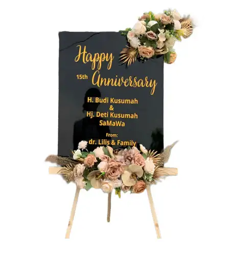 Papan Bunga Akrilik Ome