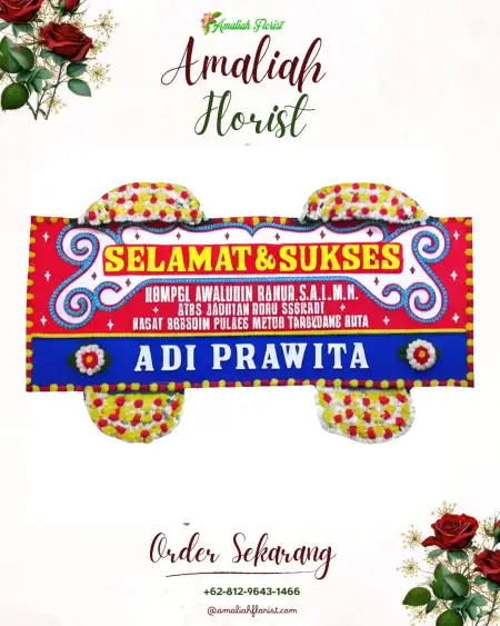 Papan Bunga Ucapan Selamat Ome